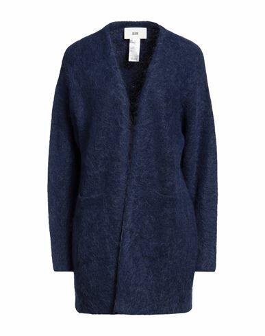 Solotre Woman Cardigan Blue Alpaca wool, Polyamide, Wool, Elastane Cover