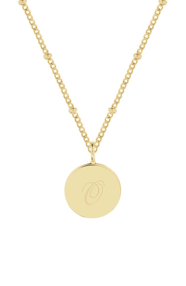 Brook and York Lizzie Initial Pendant Necklace in Gold O Cover