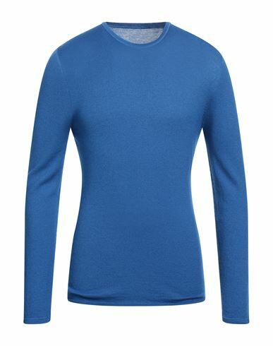 Majestic Filatures Man Sweater Bright blue Cashmere Cover