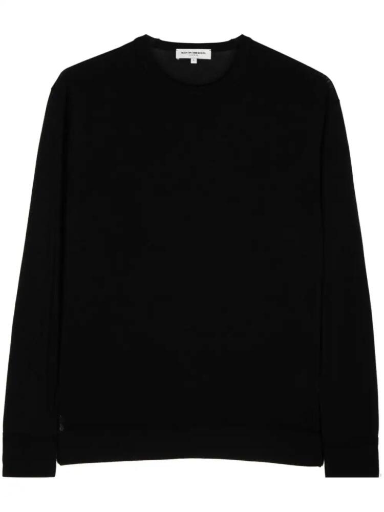 Man On The Boon. cotton sweater - Black Cover