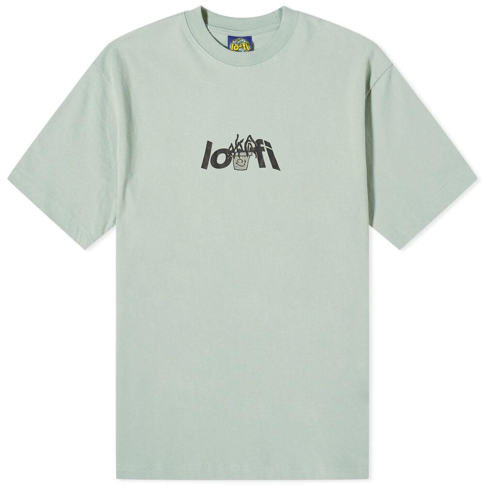 Lo-Fi Men's Plant Logo T-Shirt in Ice Cover