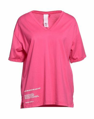 Noumeno Concept Woman T-shirt Fuchsia Cotton Cover