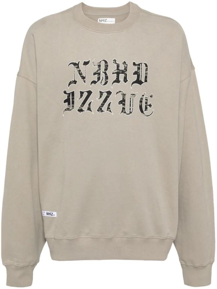 izzue logo print sweatshirt - Neutrals Cover