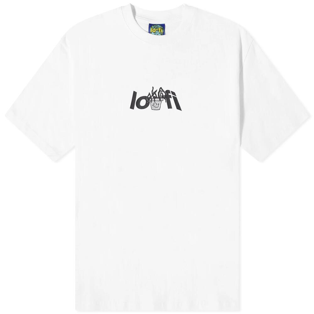 Lo-Fi Men's Plant Logo T-Shirt in White Cover