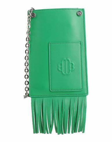 Maje Woman Cross-body bag Green Soft Leather Cover