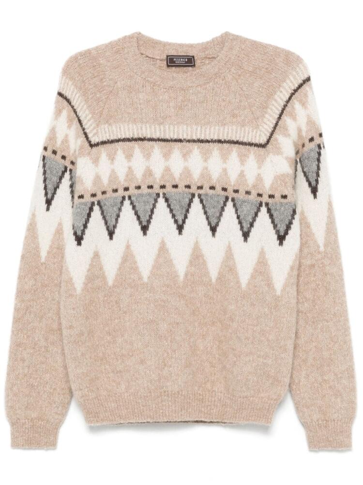 Peserico jacquard-patterned sweater - Neutrals Cover