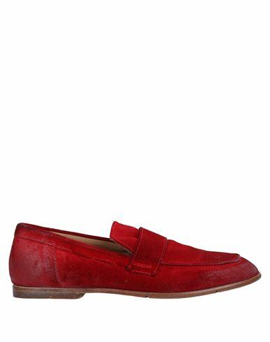 Moma Woman Loafers Red Soft Leather Cover