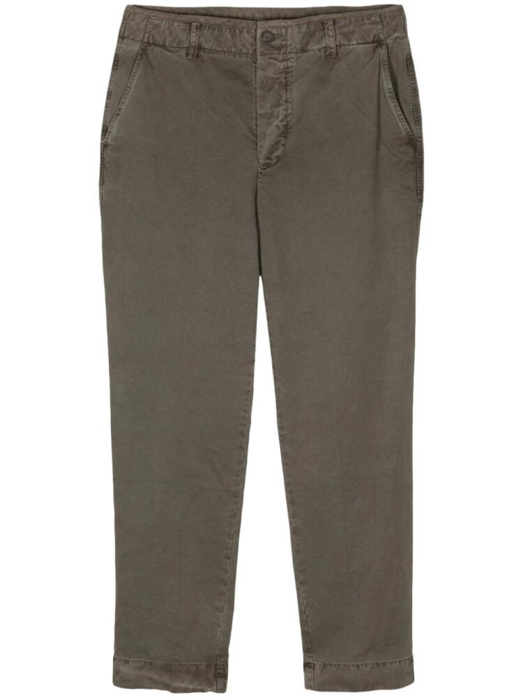 James Perse tapered-leg canvas trousers - Green Cover