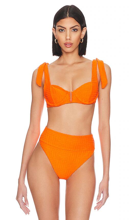 BEACH RIOT Blaire Top in Orange Cover