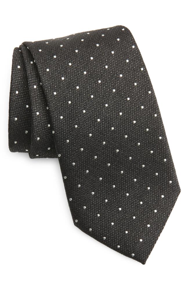 Jack Victor Cotton Blend Tie in Black Cover