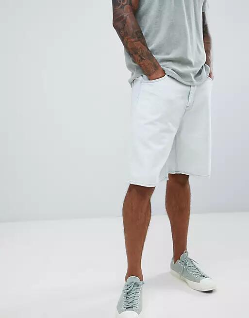 Weekday Relay Denim Shorts Bleached-Blue Cover