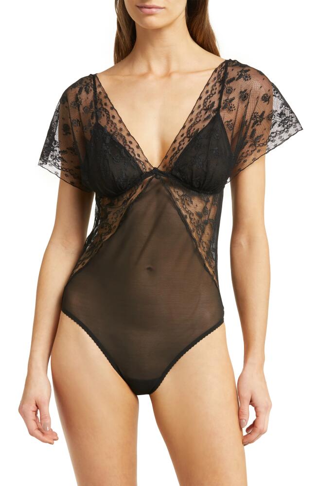 Wacoal Lifted in Luxury Lace & Mesh Bodysuit in Black Cover