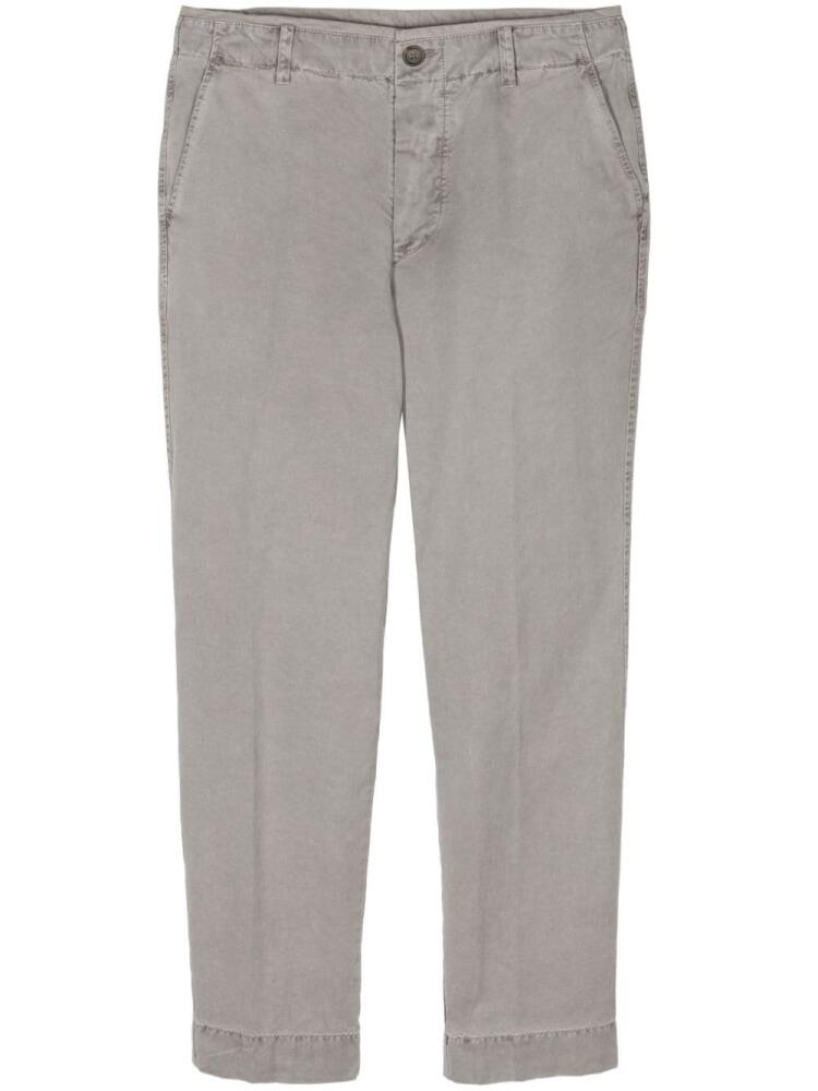 James Perse tapered-leg canvas trousers - Grey Cover