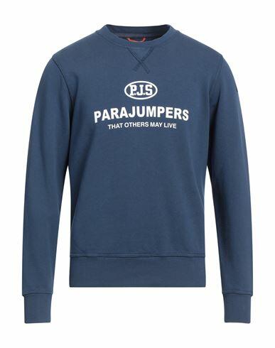 Parajumpers Man Sweatshirt Navy blue Cotton Cover