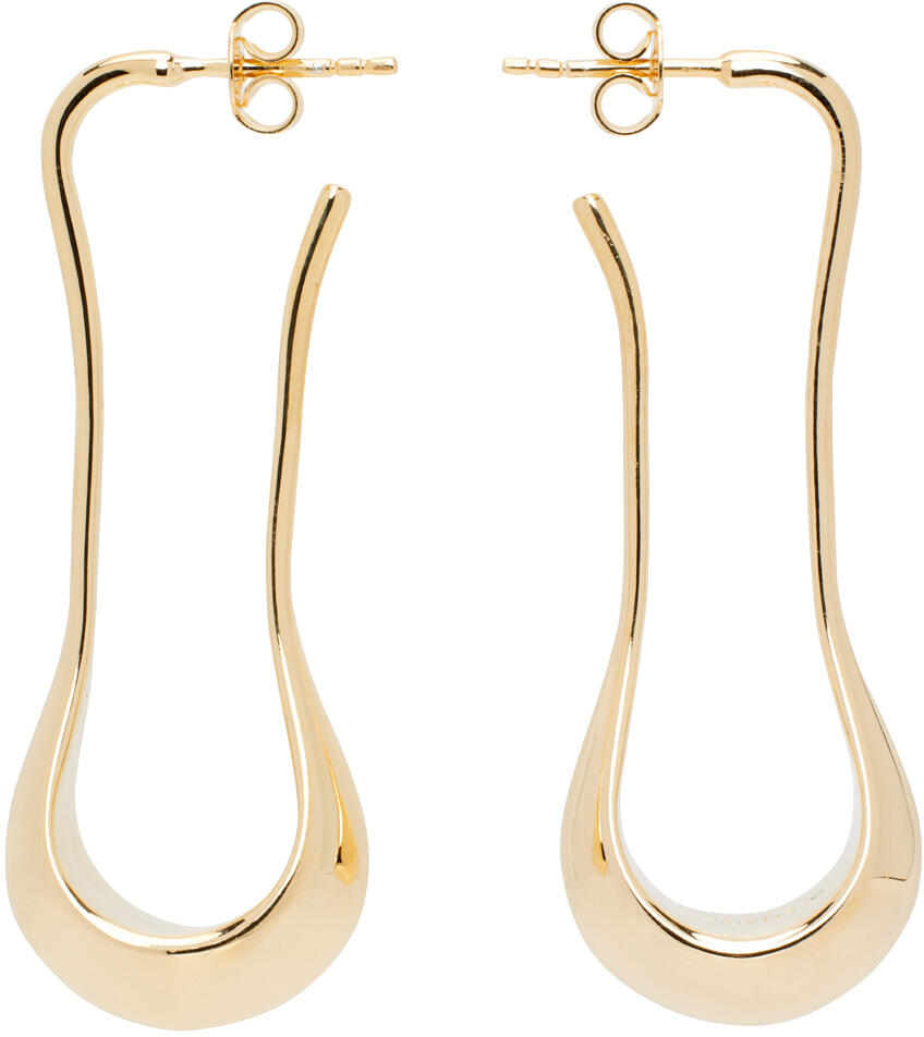 LEMAIRE Gold Short Drop Earrings Cover