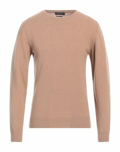 Daniele Fiesoli Man Sweater Camel Merino Wool, Cashmere Cover