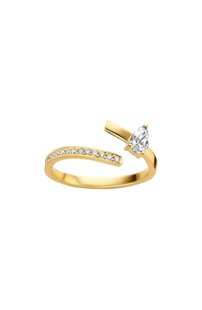 Kimai Aqua Lab Created Diamond Open Ring in Yellow Cover