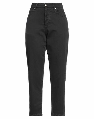 Berna Woman Pants Black Cotton Cover