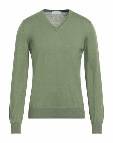 Gran Sasso Man Sweater Green Virgin Wool Cover