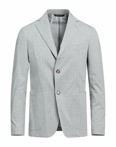 Takeshy Kurosawa Man Blazer Light grey Polyester, Viscose, Elastane Cover