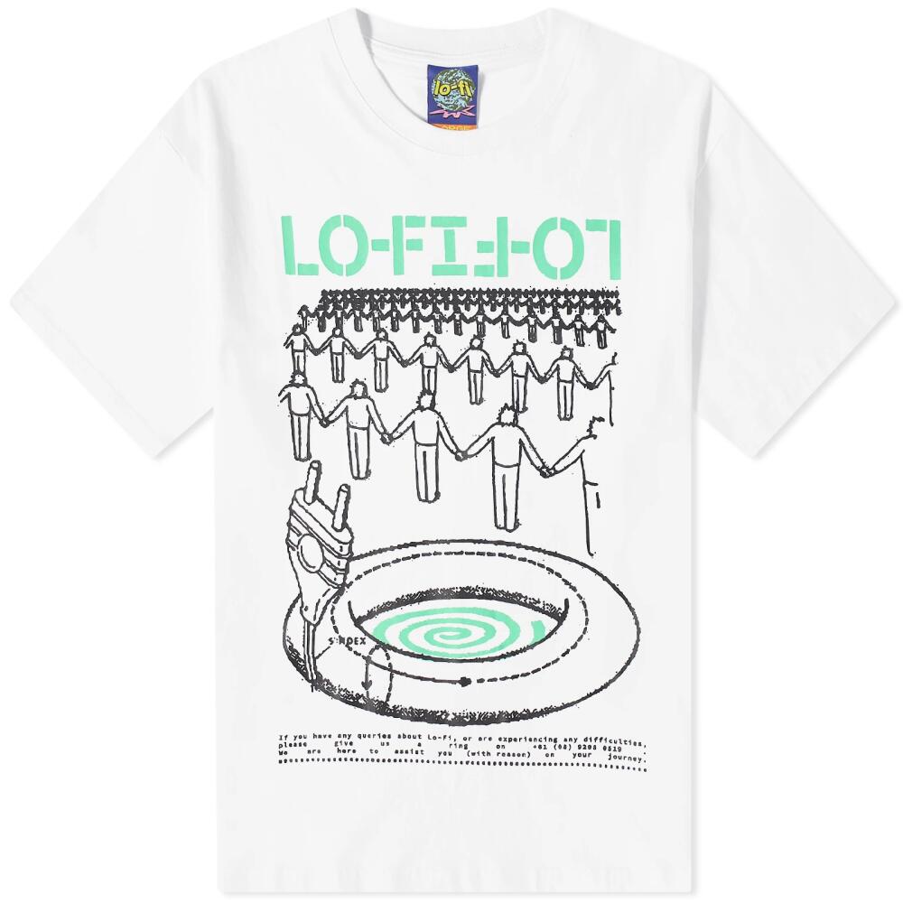 Lo-Fi Men's Leader T-Shirt in White Cover