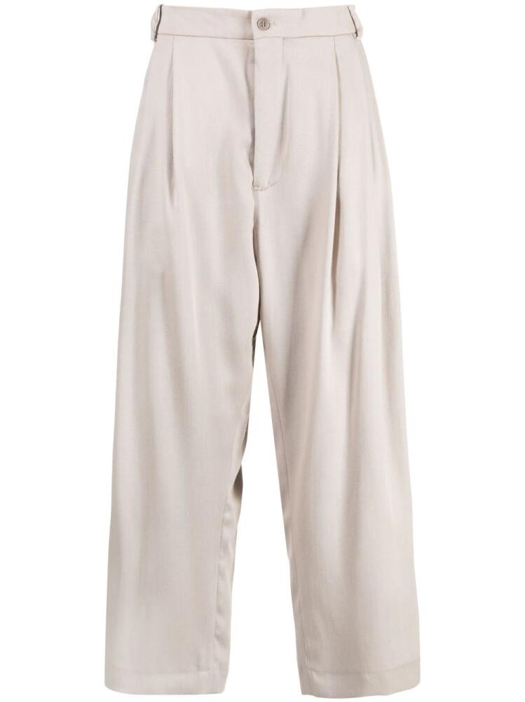 Hed Mayner pleated straight-leg trousers - Grey Cover