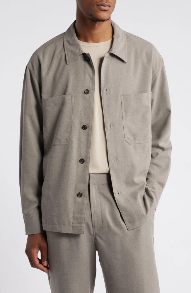 Saturdays NYC Driessen Overshirt in Taupe Cover