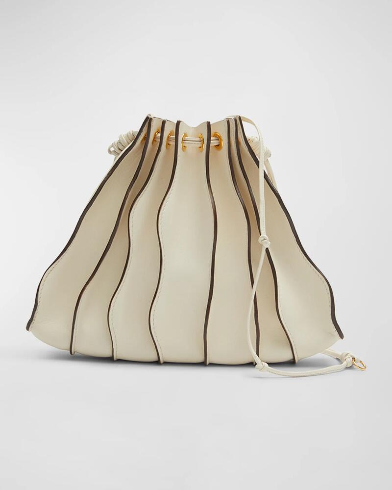 Ulla Johnson Adria Small Pleated Wave Shoulder Bag Cover