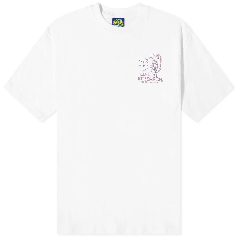 Lo-Fi Men's Good Karma T-Shirt in White Cover