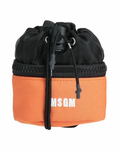 Msgm Man Cross-body bag Orange Polyester, Polyamide Cover