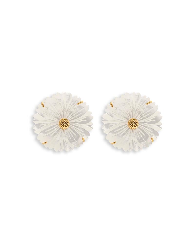 Capucine De Wulf Mermaid Garden Floral Mother of Pearl Convertible Statement Earrings Cover