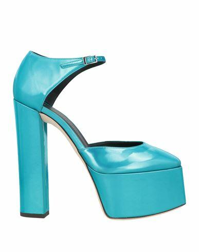 Giuseppe Zanotti Woman Pumps Deep jade Textile fibers Cover