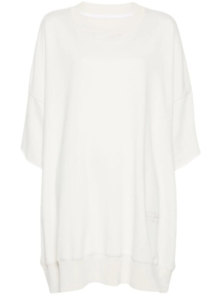 MM6 Maison Margiela sweatshirt dress - White Cover