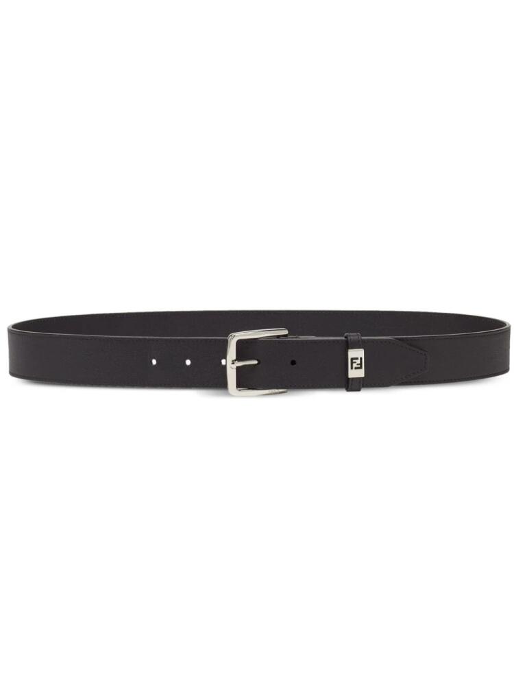 FENDI adjustable leather belt - Black Cover