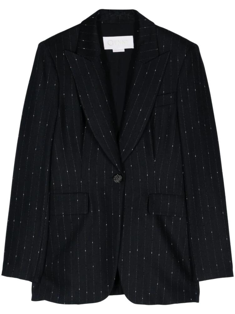 Genny pinstriped blazer - Blue Cover