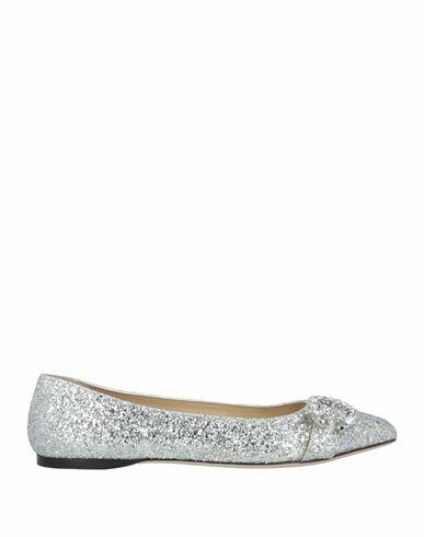 Jimmy Choo Woman Ballet flats Silver Leather Cover