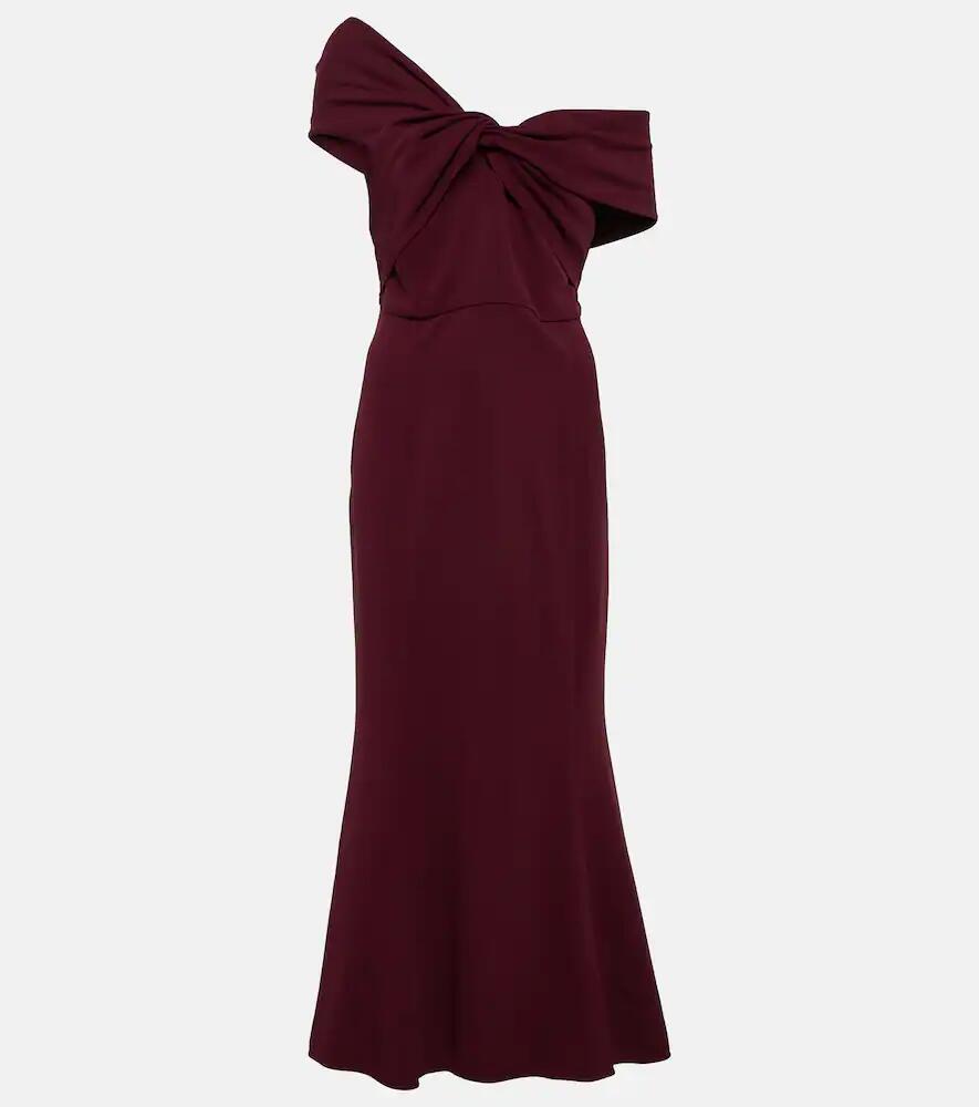 Roland Mouret Asymmetric cady midi dress Cover