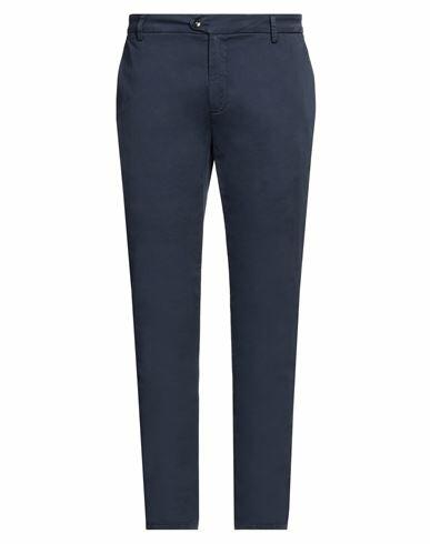 Teleria Zed Man Pants Navy blue Cotton, Elastane Cover