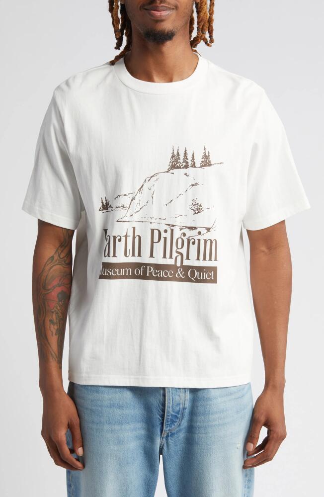 Museum of Peace & Quiet Earth Pilgrim Graphic T-Shirt in White Cover