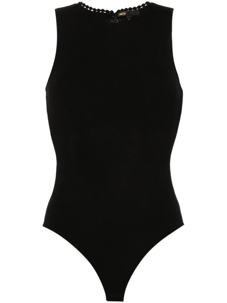 Maje open-back bodysuit - Black Cover