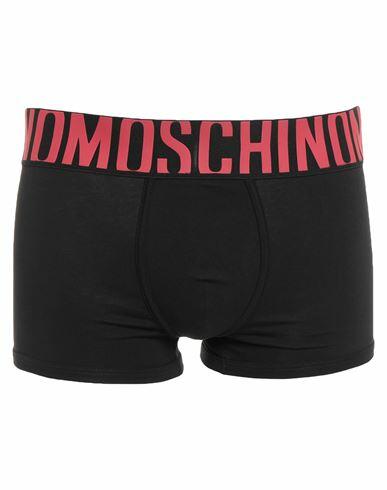 Moschino Man Boxer Black Cotton, Elastane Cover