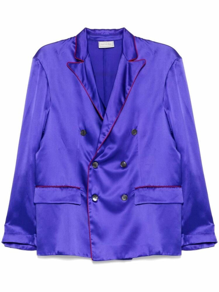 Pierre-Louis Mascia ADANA silk jacket - Purple Cover