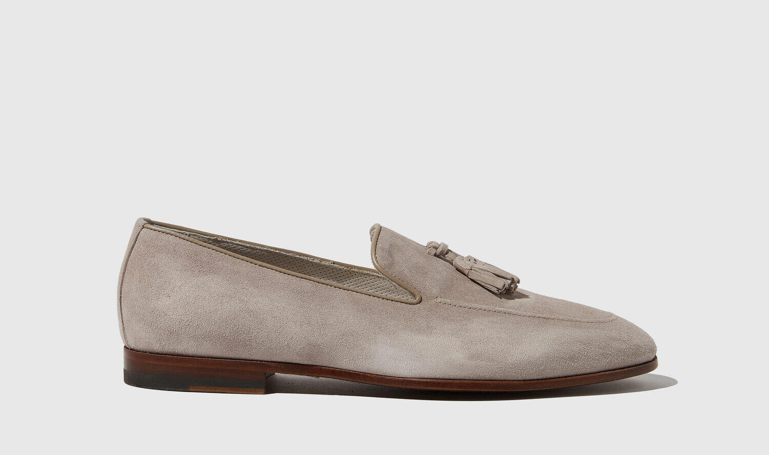 Scarosso Loafers Flavio Taupe Scamosciato Suede Leather Cover