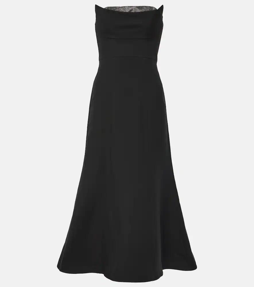 Roland Mouret Embellished wool and silk midi dress Cover