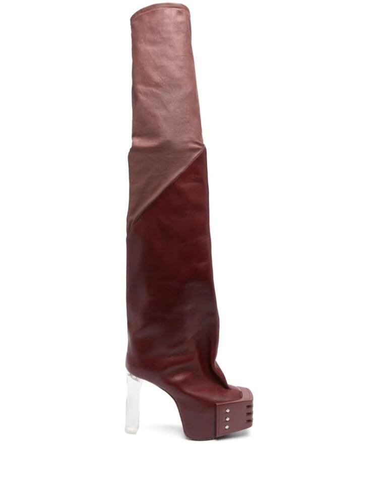 Rick Owens 120mm Flared Kiss 65 boots Cover