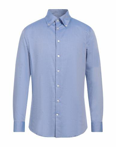 Etro Man Shirt Light blue Size 17 ½ Cotton Cover