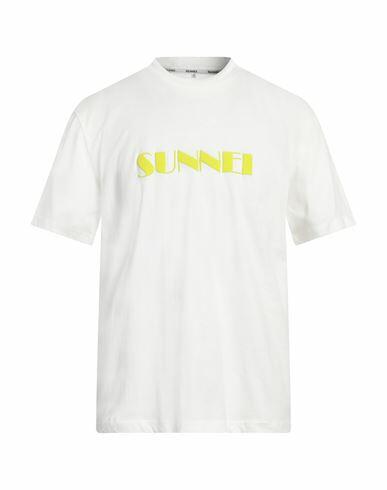 Sunnei Man T-shirt Off white Cotton Cover