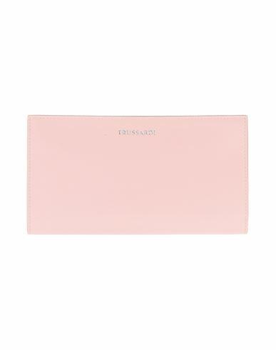 Trussardi Woman Wallet Pink Leather Cover