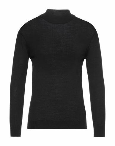 Takeshy Kurosawa Man Turtleneck Black Merino Wool, Acrylic Cover