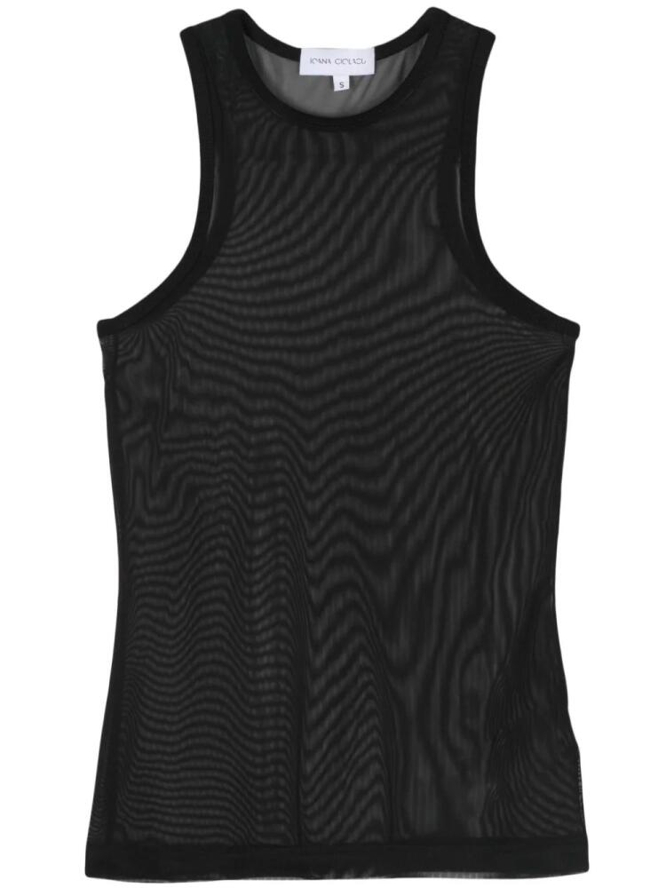 Ioana Ciolacu sheer tank top - Black Cover